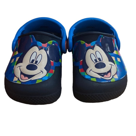 Crocs Mickey Mouse Blue Clog Toddler Size 4 - Picture 1 of 7